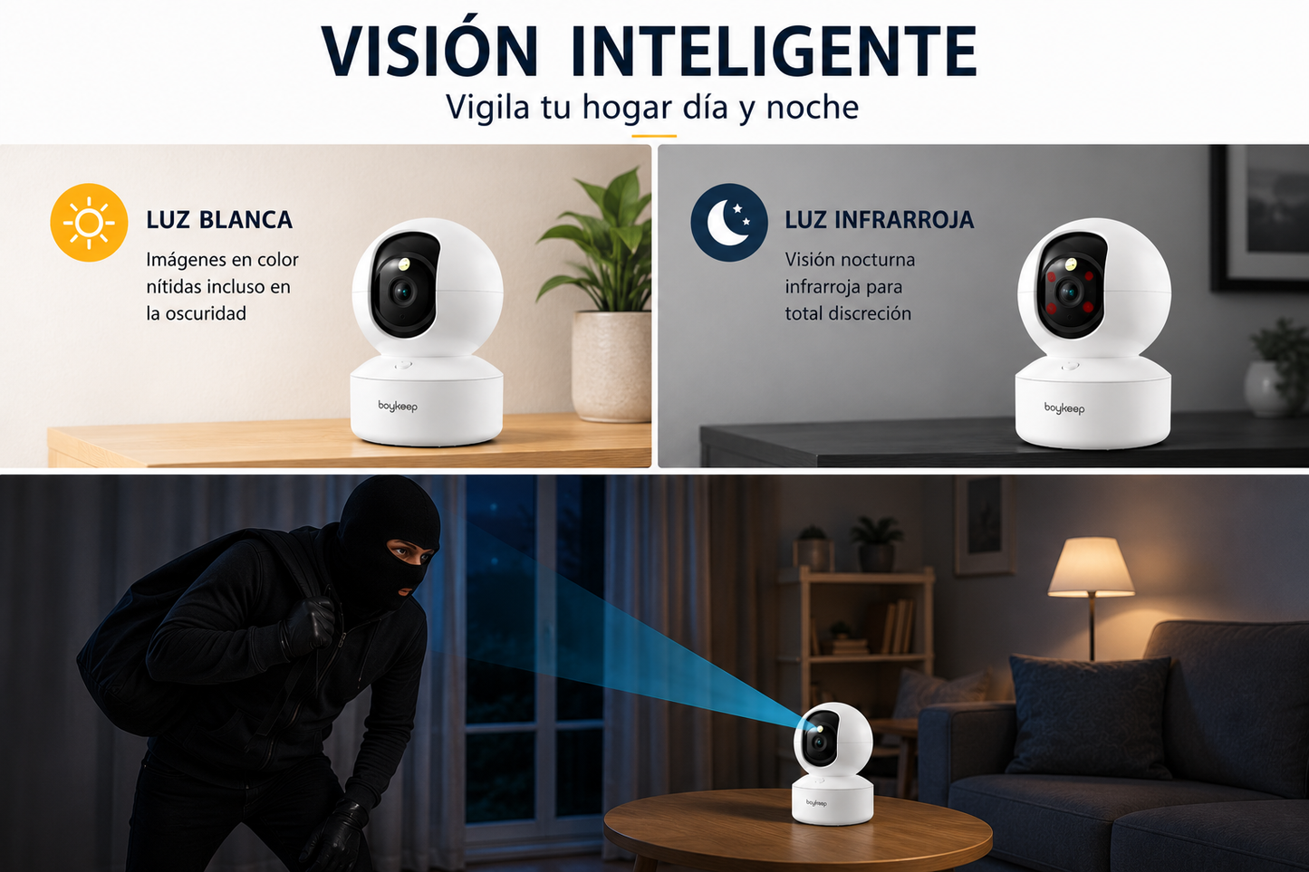 Cámara WiFi 360º 2K